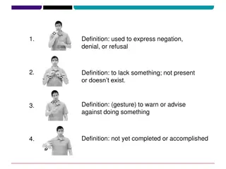 Understanding Negative Sentences: Translations and Examples