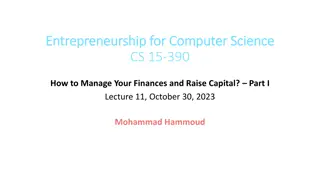 Financial Intelligence and Capital Management in Entrepreneurship for Computer Science