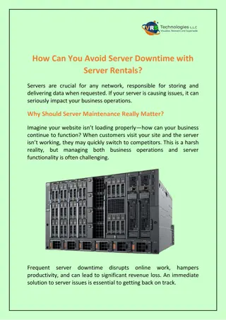 How Can You Avoid Server Downtime with Server Rentals?