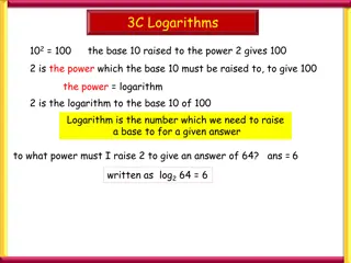 Logarithms and Logarithmic Laws