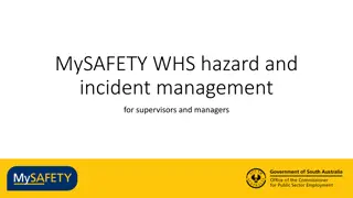 MySAFETY WHS Hazard and Incident Management Overview for Supervisors and Managers