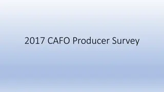 Insights from the 2017 CAFO Producer Survey