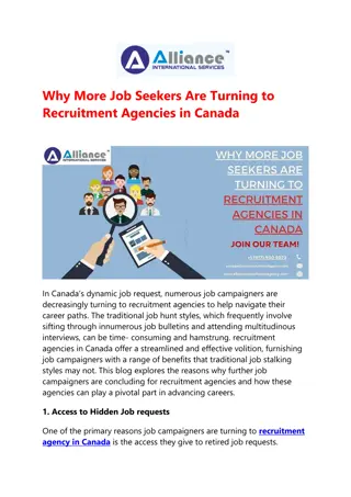 Why More Job Seekers Are Turning to Recruitment Agencies in Canada