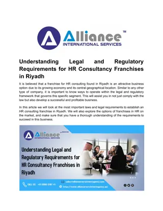 Understanding Legal and Regulatory Requirements for HR Consultancy Franchises in Riyadh