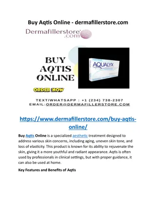 Buy Aqtis Online - dermafillerstore.com