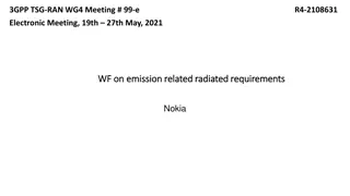 Emission Requirements Discussion at 3GPP TSG-RAN-WG4 Meeting #99-e