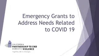 COVID-19 Emergency Grants for Victim Services