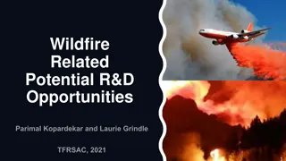 Wildfire R&D Related Opportunities and Statistics Overview