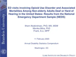 Opioid Use Disorder and Mortality Among Non-elderly Deaf/Hard of Hearing Adults in the US