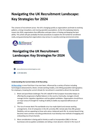 Navigating the UK Recruitment Landscape Key Strategies for 2024