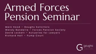 Armed Forces Pension Seminar Insights and Tips