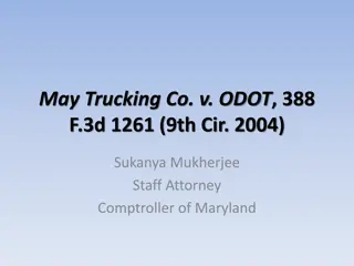 May Trucking Co. v. ODOT - Ninth Circuit Case Analysis