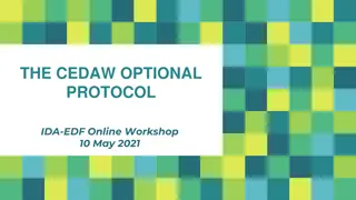 The CEDAW Optional Protocol