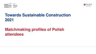 Sustainable Construction 2021: Polish Attendees Profiles