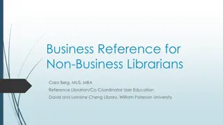 Business Reference Resources for Non-Business Librarians