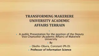 Academic Leadership Profile: Dr. Constant Okello-Obura, PhD