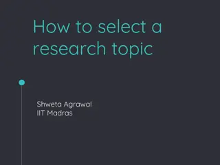 Effective Strategies for Choosing a Research Topic