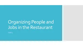 Organizing People and Jobs in the Restaurant: A Comprehensive Guide