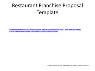 Comprehensive Restaurant Franchise Proposal Template and Guide