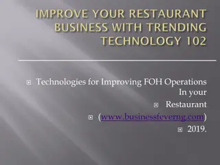 Enhancing Restaurant Operations with Technology in Lagos