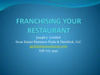 Franchising: Key Concepts and Considerations