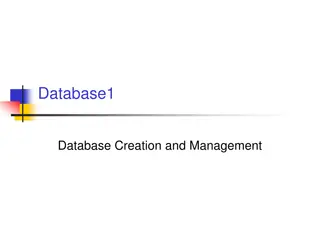 Database Management Systems and Concepts