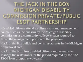 Innovative ESOP Program for Disabled Citizens in Restaurant Management