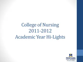 Highlights of College of Nursing 2011-2012 Academic Year