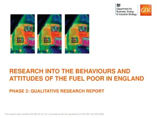 Qualitative Research on Behaviours and Attitudes of Fuel Poor in England