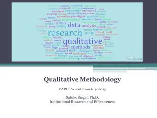 Qualitative Methodology: An Overview