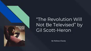 The Revolution Will Not Be Televised - An Insight into Gil Scott-Heron's Iconic Song