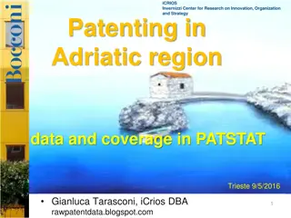 Analysis of Patent Data Sources in Adriatic Region