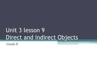 Direct and Indirect Objects in Grammar