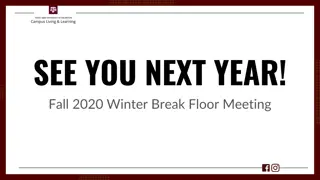 Residence Hall Winter Break Guidelines Fall 2020