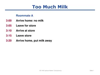 Managing Milk Mishaps: A Concurrency Lesson