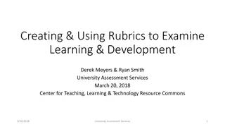 Understanding and Utilizing Rubrics for Assessment