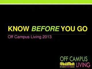 Essential Tips for Off-Campus Living in 2013