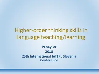 Enhancing Cognitive Skills through Higher-Order Thinking in Education