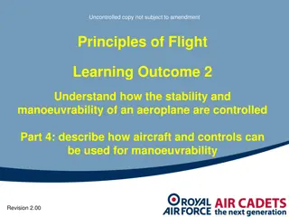 Aircraft Manoeuvrability and Control Principles