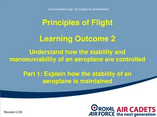 Understanding Aircraft Stability and Manoeuvrability