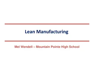 Introduction to Lean Manufacturing Principles and Practices