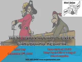 West Union Aquatic Center Cardboard Regatta Event Details