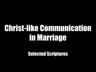 Biblical Principles for Christ-like Communication in Marriage