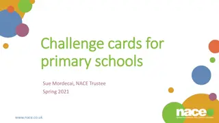 Fun and Educational Challenge Cards for Primary Schools by Sue Mordecai, NACE Trustee