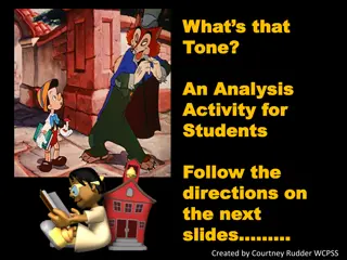 Tone and Mood in Text Analysis Activities