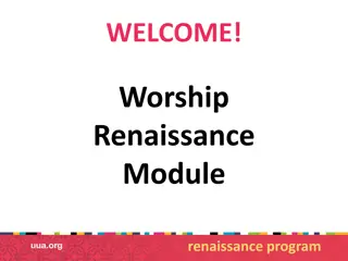 Exploring Worship and Connection in the Renaissance Program