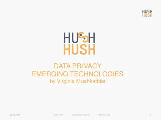 Data Privacy in Emerging Technologies