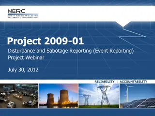 Project 2009-01 Event Reporting Updates