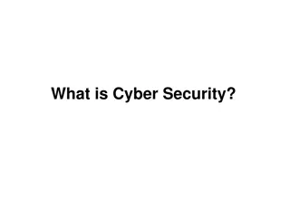 Understanding Cyber Security and Risks