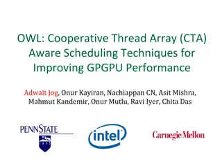 Improving GPGPU Performance with Cooperative Thread Array Scheduling Techniques